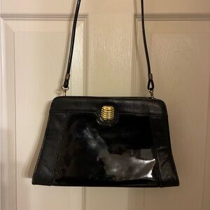 Vintage Desiree Shoulder Bag with Gold Accent